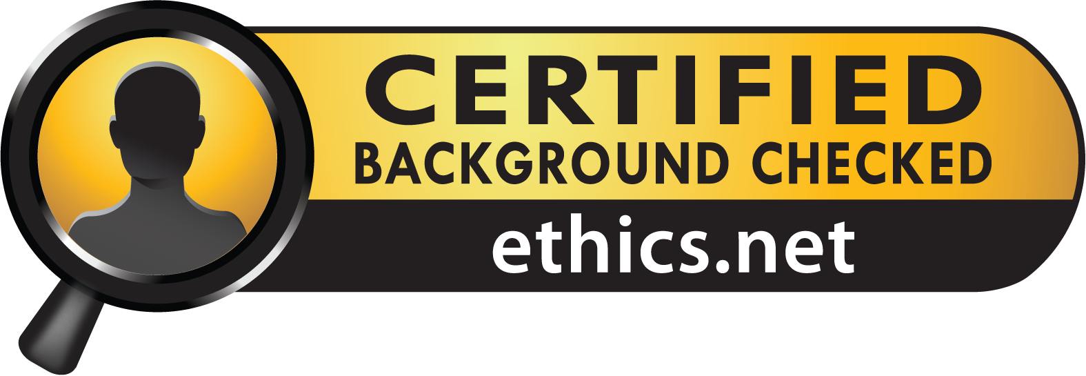 Certified background checked by ethics.net